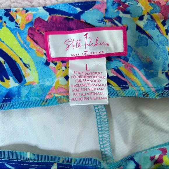 Stella Parker Golf Collection Bermuda Shorts Tropical Size Large Resortwear - Picture 3 of 12